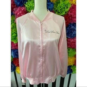 Grease Pink Satin Ladies Satin Jacket